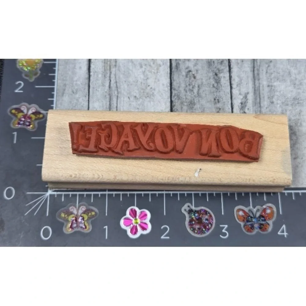 Stampin' Up! Bon Voyage 1998 Rubber Stamp Wood #C77